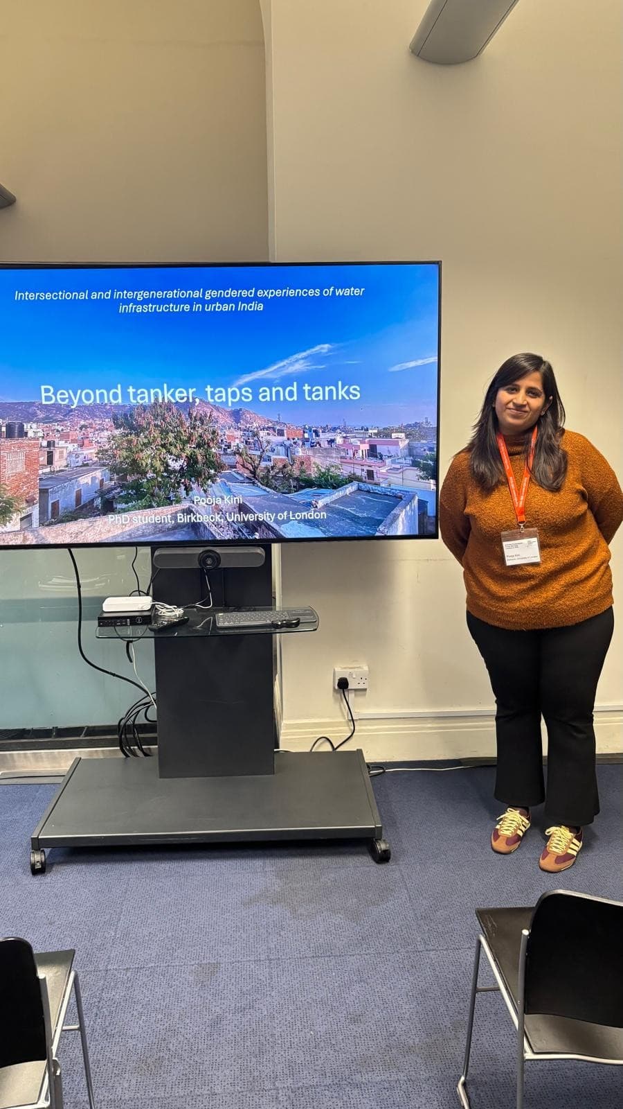 Presenting first round of findings from PhD research titled 'Beyond tanker, taps, and tanks' at Royal Geography Society at the London Postgraduate Mid-Conference in 2025. Funded by European Cooperation in Science and Technology (COST).