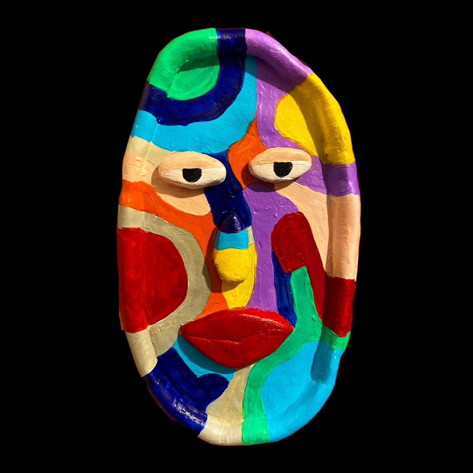 Abstract colorful portrait